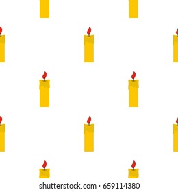 Candle pattern seamless for any design vector illustration