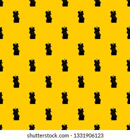  Candle pattern seamless vector repeat geometric yellow for any design