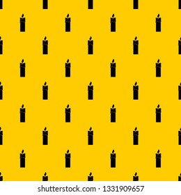 Candle pattern seamless vector repeat geometric yellow for any design