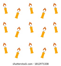 candle pattern vector. burn background