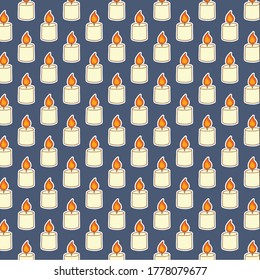 candle pattern vector template  background