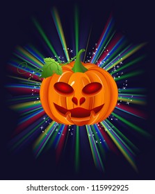 candle in a pumpkin a terrible image for halloween