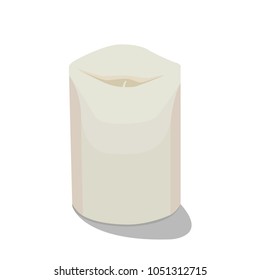 candle realistic vector illustration isolated
