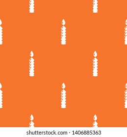 Candle relaxation pattern vector orange for any web design best