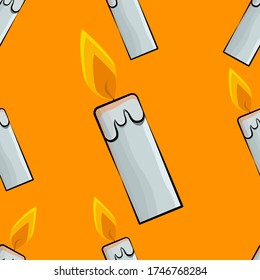 candle seamless pattern, simple pattern
