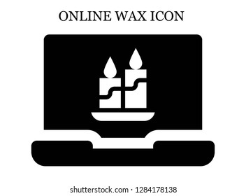 Candle search icon. Editable Candle search icon for web or mobile.