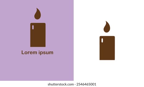 Candle Shop Candle boutique Wax store Candle store unique logo design illustration