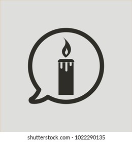 candle sign icon