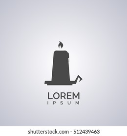 candle sign. icon design