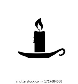 Kerzenzeichen, Symbol, Symbol. Vektorgrafik