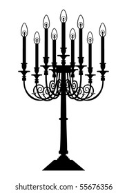 Candle silhouette