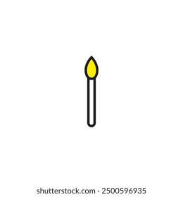 Candle silhouettes. Candle vector icons.