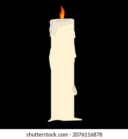 Candle simple clip art vector illustration