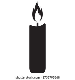 Candle simple vector icon  illustration symbol