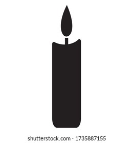 Candle simple vector icon  illustration symbol