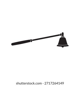 Ilustración vectorial de la silueta del apagador de la vela