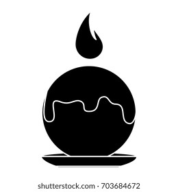 candle spa with dish