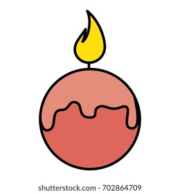 candle spa isolated icon