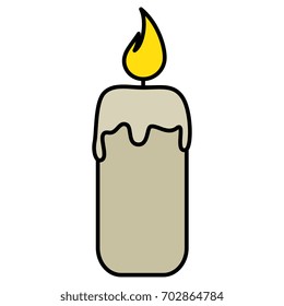 candle spa isolated icon