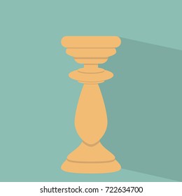 candle stand flat design