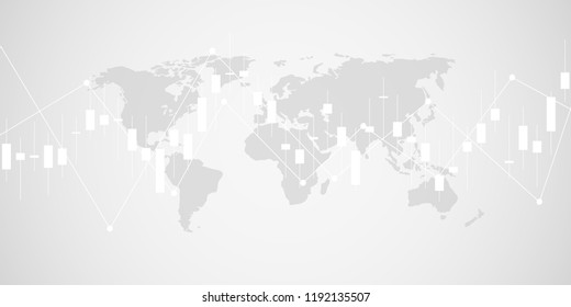 Candle stick graph chart of stock market investment trading. Stock market data. Trend of graph. Stock market , exchange. Vector illustration Candle stick graph chart of stock market investment trading. Stock market data. Trend of graph. Stock market , exchange. Vector illustration