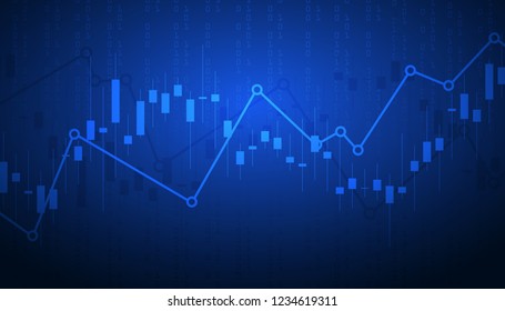 Stock Market Forex Trading Graph Graphic Stock Vector (royalty Free 