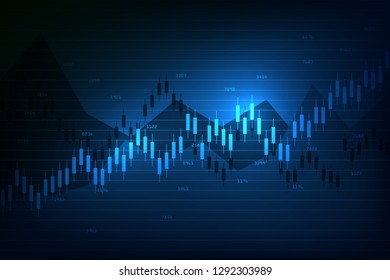 Candle stick graph chart of stock market investment trading. Stock market data. Trend of graph. Stock market , exchange. Vector illustration