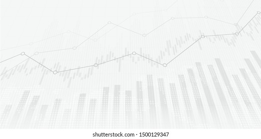 Candle stick graph chart of stock market investment trading, Bullish point, Bearish point. trend of graph vector design.