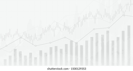 Candle stick graph chart of stock market investment trading, Bullish point, Bearish point. trend of graph vector design.