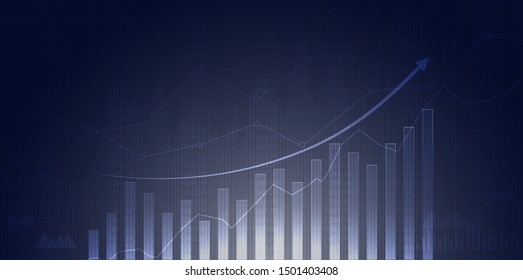 Candle stick graph chart of stock market investment trading, Bullish point, Bearish point. trend of graph vector design.