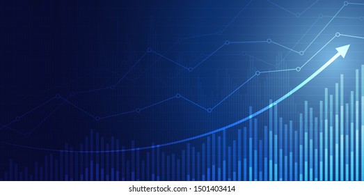 Candle stick graph chart of stock market investment trading, Bullish point, Bearish point. trend of graph vector design.