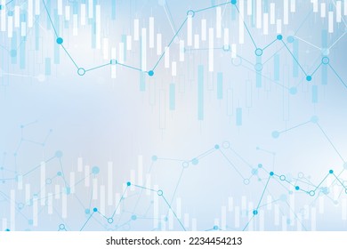 Gráfico gráfico de barras de velas de las operaciones de inversión en el mercado de valores, punto Bullish, punto Bearish. tendencia del diseño del vector gráfico.