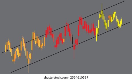 Candle stick graph chart of stock market investment trading,Abstract Market graph isolated.