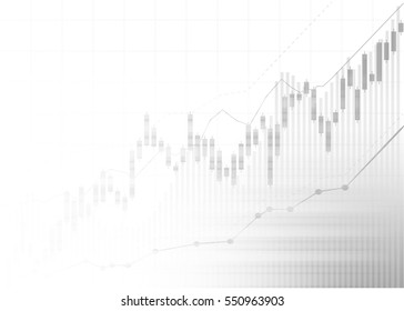 Candle stick graph chart of stock market investment trading, Bullish point, Bearish point. trend of graph vector design.