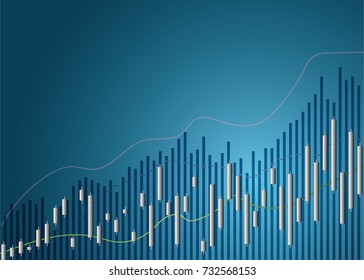 Candle stick graph chart of stock market investment trading, Bullish point, Bearish point. Candle stick graph chart of stock market investment trading, Bullish point, Bearish point. trend of graph vec
