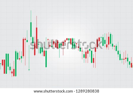 Candle stick graph chart of stock market investment trading, Stock exchange concept design and background. Vector illustrations.