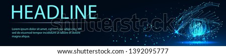 Candle stick graph chart of stock market investment trading, Bullish point, Bearish point. Trend of graph vector design. Eye of the robot. AI. Headline