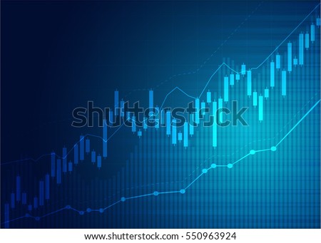 Candle stick graph chart of stock market investment trading, Bullish point, Bearish point. trend of graph vector design.