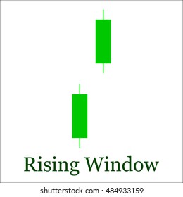 Candle stick graph trading chart to analyze the trade in the foreign exchange and stock market, icon - stock vector