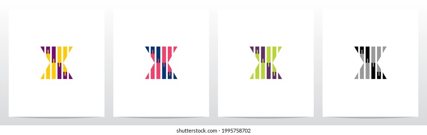 Design des Logos für das Design des Musters "Candle Stick"X