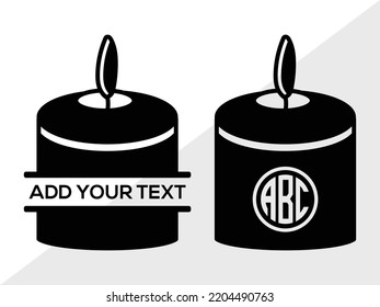 Ilustración de vectores imprimibles SVG de velas
