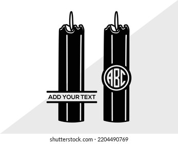 Candle SVG Printable Vector Illustration