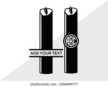 Candle SVG Printable Vector Illustration