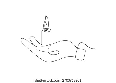 Vector de contorno minimalista de arte de línea continua aislado
