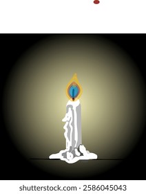 
A candle that shines in the dark.