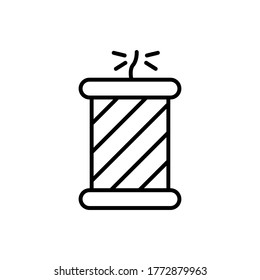 Candle USA flag icon. Simple America vector element icon for ui and ux, website or mobile application