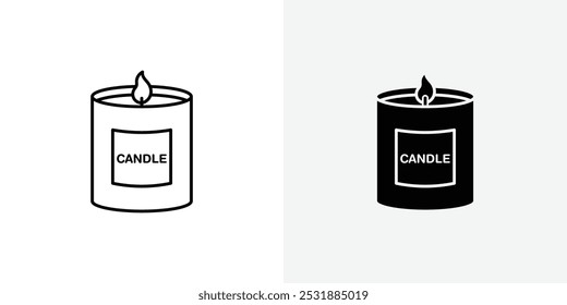 Candle vecor icon set. Stock vector illustrator. EPS 10