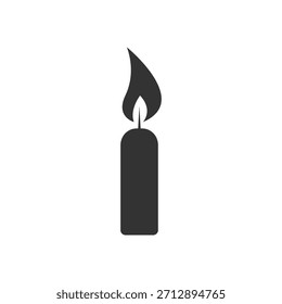 Diseño de Vector de vela y diseño de Vector de luz de vela de Navidades