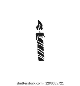 candle vector doodle sketch isolated on white background