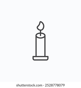 Candle vector flat icon set.eps